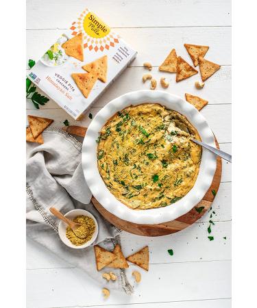 Simple Mills Veggie Flour Pita Crackers - Himalayan Salt, Gluten-Free, Vegan Paleo Friendly Snack, 4.25oz (Pack of 3) - Buy Online on SooperMarket.com
