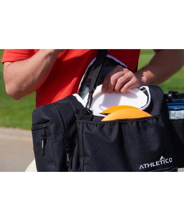 Athletico Disc Golf Bag - Holds 10-14 Discs, Water Bottle & Accessories - Black - Buy Online on SooperMarket.com