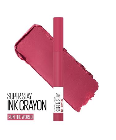 Maybelline Superstay Ink Crayon Matte Lipstick - Long Lasting  Built-In Sharpener  Run The World - 0.04 Oz - Buy Online on SooperMarket.com