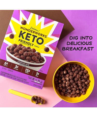 Chocolate Wonderworks Keto Friendly Cereal - 1g Sugar, 10.2 oz | Perfect Keto Snack - Buy Online on SooperMarket.com