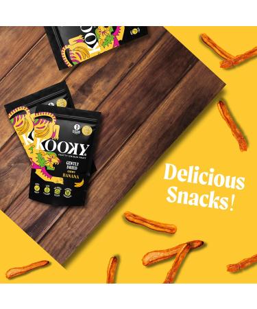 Kooky Gently Dried Banana Sharing Pack | No Added Sugar Dried Tropical Fruit Snacks for Kids and Adults | Food on The Go | Delicious Sugar-Free Healthy Snack | 380g - Buy Online on SooperMarket.com