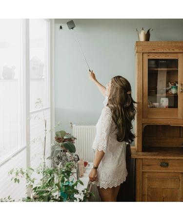 ECENCE Set of 2 Extendable Fly Swatters - Telescopic 26 cm to 72 cm Long Black - Perfect for International Shipping - Buy Online on SooperMarket.com