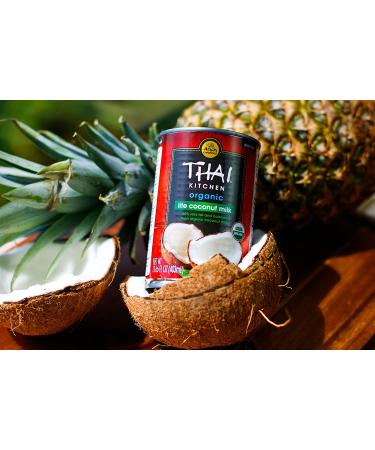 Thai Kitchen Organic Unsweetened Lite Coconut Milk - 13.66 fl oz (Pack of 12) | Keto-Friendly & Dairy-Free - Buy Online on SooperMarket.com