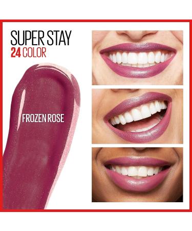 Maybelline Super Stay 24 2-Step Liquid Lipstick Makeup - Frozen Rose Mauve Pink & Steady Red - Long Lasting & Highly Pigmented - Pack of 1 - Buy Online on SooperMarket.com