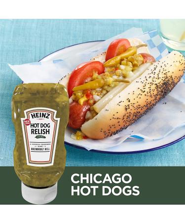 Heinz Hot Dog Relish 12.7 fl oz Bottle - Classic Condiment for Hot Dogs - 1 Pack - Buy Online on SooperMarket.com