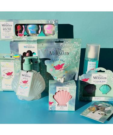 Disney The Little Mermaid Lip Balm Duo 2-Pack - Strawberry & Blueberry Flavors for Soft, Hydrated Lips | Cute Shell-Shaped Pots | Moisturizing Gift Set - Buy Online on SooperMarket.com