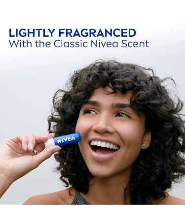 NIVEA Moisture Lip Care Balm Stick with Shea Butter, Jojoba Oil & Avocado Oil 0.17 Oz (Pack of 4) - Buy Online on SooperMarket.com