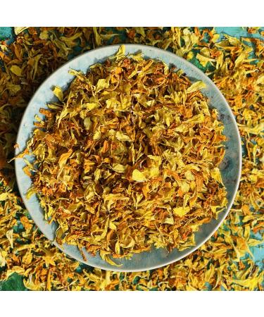 Edible 'Harvest Mix' of Yellow and Orange Marigold Dried Flower Petals - 25g - Food Grade - Culinary - Cake - Bake - Decoration (229)