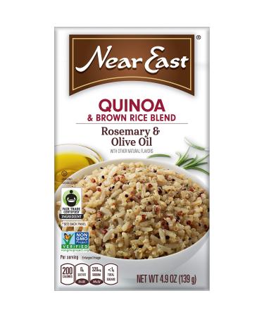 Quaker Near East Quinoa and Brown Rice Blend, Rosemary and Olive Oil 4.9 Ounce (Pack of 6 Boxes)
