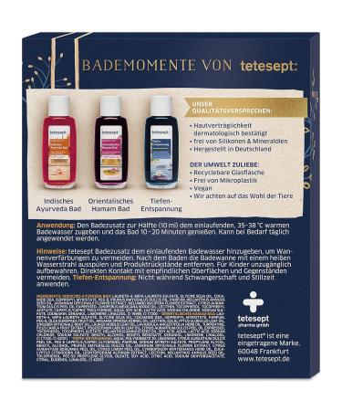 Tetesept Bathroom Gift Set - Time for You | Well-being Bathing Additive (3 x 20 ml) - Perfect Gift for Any Occasion - Buy Online on SooperMarket.com