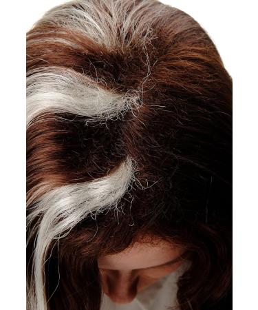 Buy Wig Me Up GFW2469-33 | Extravagant Women's Wavy Shoulder Length Wig in Mahogany Brown & White Blonde | 40 cm Middle Parting | International Shipping - Buy Online on SooperMarket.com