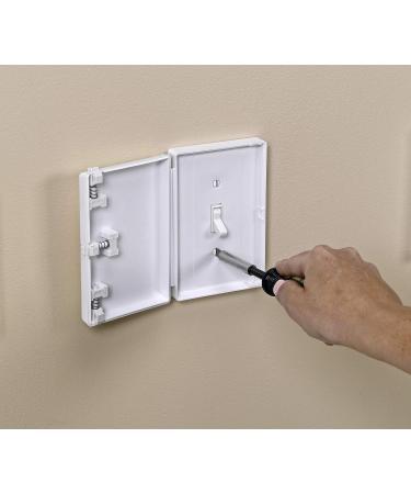 Child Safe Electrical Safety Cover Guard for Traditional Toggle Light Switch - Made in USA - White (1 Count) - Buy Online on SooperMarket.com