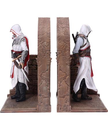 Shop Nemesis Now Official Assassins Creed Altair & Ezio Library Gaming Bookends | Resin 24cm - International Shipping - Buy Online on SooperMarket.com