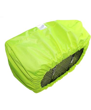 Rain Protection Bicycle Basket Cover - P4B Neon Yellow Water-Repellent with Reflex Strip for Bikes | International Shipping Available - Buy Online on SooperMarket.com