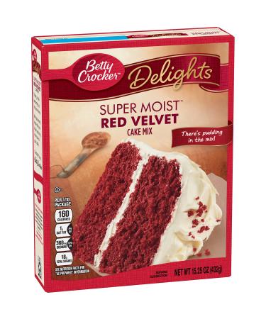 Betty Crocker Red Velvet Cake Mix 432g 15oz Red-Velvet 425.2 g (Pack of 1)