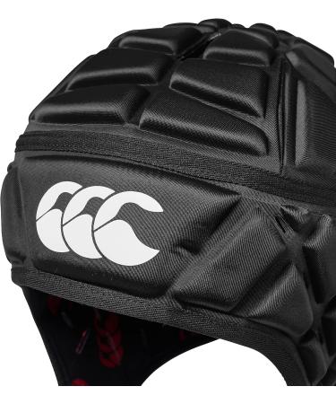 Canterbury CCC Rugby Raze Headguard - Full Coverage Scrum Cap with Soft-Edged Chin Strap - Black - Large - Buy Online on SooperMarket.com