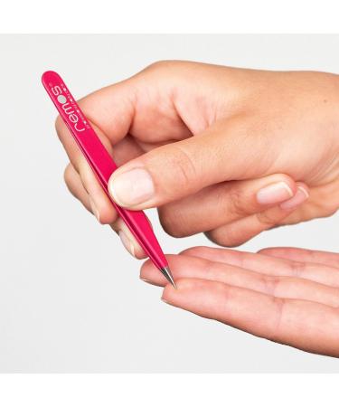 REMOS Stainless Steel Splinter Tweezers | 9.5 cm Rustproof Fine Tip - Fuchsia - Buy Internationally - Buy Online on SooperMarket.com