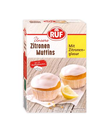 Call lemon muffins fast baking mix for classic muffins with lemon glaze with 12 muffin shapes fruity-fresh mini cake 8 Pack (8x410g)