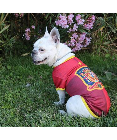 CYP Brands Spanish National Team Dog T-Shirt - Size M Red | International Shipping Available - Buy Online on SooperMarket.com
