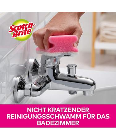 Scotch British Bathroom Cleaning Sponge Pack - 16 Soft Sponges for Sensitive Surfaces - Buy Online on SooperMarket.com