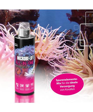 Microbe Lift All-in-One 473ml - Complete Coral Solution for Seawater Aquariums | Promotes Growth Colors & Vital Trace Elements | Multi-Colored - Buy Online on SooperMarket.com