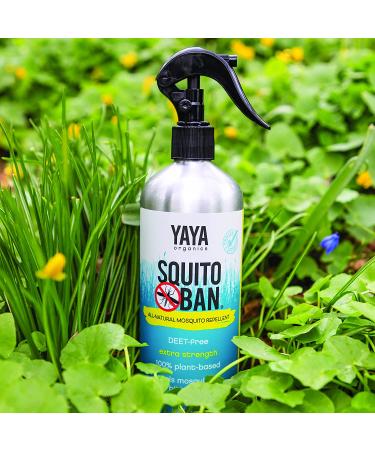 Squito Ban 16oz - Yaya Organics All-Natural Bug Spray | Proven Effective & Family Friendly | Deet-Free Mosquito Repellent - Buy Online on SooperMarket.com