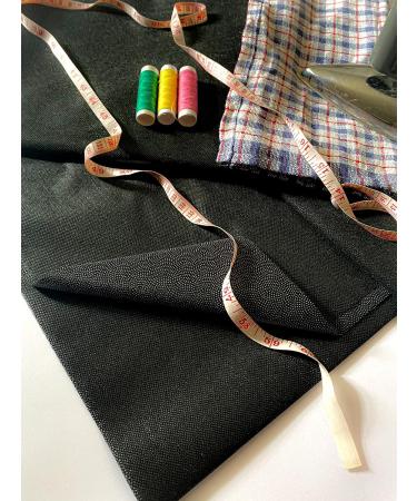 MAROBEE Black Lightweight Fusible Interfacing Iron On - 40x3 Yard Non-Woven - Buy Online on SooperMarket.com