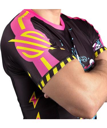 Sanabul Ronin Short Sleeve Compression Rash Guard - Combat Factory Black/Pink, Medium - Buy Online on SooperMarket.com