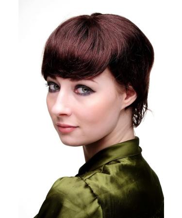 Shop Short Women's Bob Human Hair Wig - Chestnut Brown Mix (2T33) | 8951HH-2T33 - International Shipping Available - Buy Online on SooperMarket.com