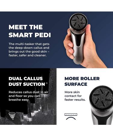 Own Harmony Electric Foot Callus Remover with Vacuum - Professional Pedicure Tools Kit for Powerful Pedi Care - CR2100 Quantum Silver - Buy Online on SooperMarket.com