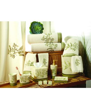 Avanti Linens Greenwood Fingertip Towel in Ivory - Soft and Luxurious Hand Towel - Buy Online on SooperMarket.com