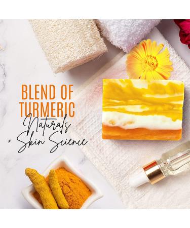 Organic Turmeric Soap Bar 3.5 OZ - Handcrafted Skincare for Face & Body | Blemish Control, Acne Reduction, Radiant Skin | Fades Scars, Sun Damage, Age Spots - Natural Ingredients - Buy Online on SooperMarket.com