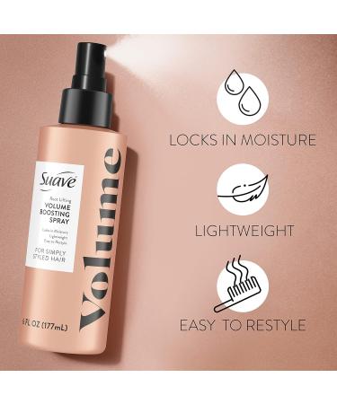 Suave Simply Styled Lightweight Root Lifting Hair Spray Volume Boost Hairspray Hair Volumizer for Weightless Volume 6 oz Rose 6 Fl Oz (Pack of 1) - Buy Online on SooperMarket.com