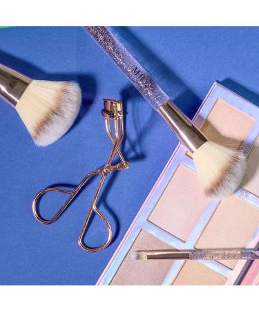 Expressions 6pc Rose Gold Makeup Brush Set with Eyelash Curler & Beauty Blender | Premium Cosmetic Brushes for Contouring & Highlighting - International Shipping Available - Buy Online on SooperMarket.com