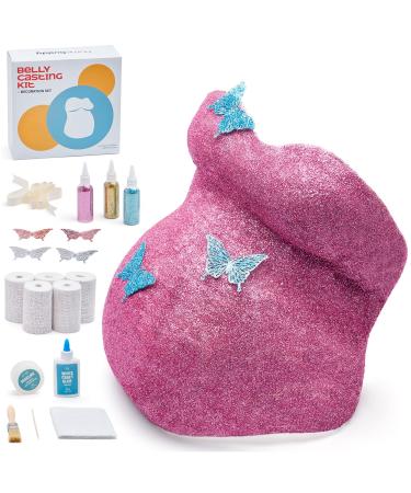 HomeBuddy Belly Cast Kit pregnancy - DIY Pregnancy Belly Casting Kit for Expecting Moms, Unique Keepsake Pregnancy Casting Belly Kit, Belly Cast Kit Gift with Decorating Kit and Beely Painting Kit