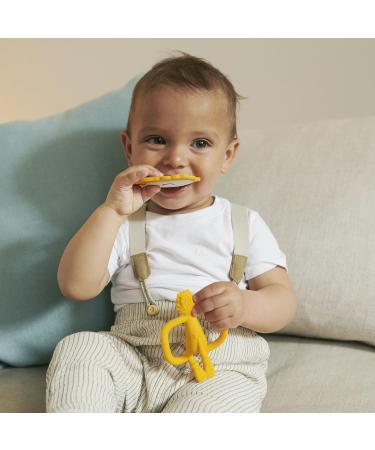 Matchstick Monkey Antimicrobial Teething Starter Set - Flat Face & Animal Teethers, Silicone Finger Toothbrushes - Ludo Lion Design, 3 Months - Buy Online on SooperMarket.com