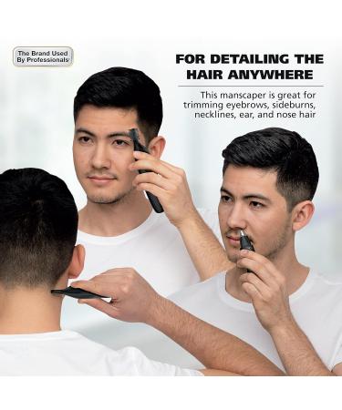 Wahl Manscaper Rechargeable Trimmer | Precision Grooming for Hair Eyebrows & Nose - International Shipping Available - Buy Online on SooperMarket.com