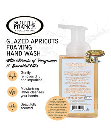Glazed Apricots Foaming Hand Wash | Organic Agave Nectar | 8 oz Pump | South of France - Buy Online on SooperMarket.com