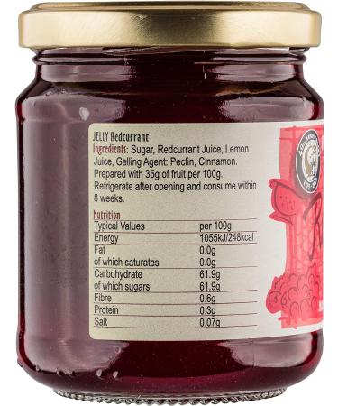 Otter Vale Redcurrant Jelly 250g - Hand-Made in Devon, Gluten-Free and Fresh Fruity Flavour - Buy Online on SooperMarket.com