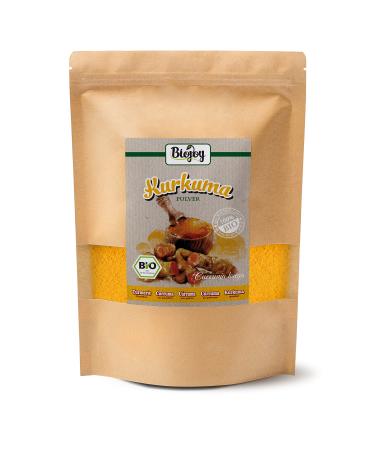 Biojoy ORGANIC turmeric powder (1 kg) ground turmeric root (Curcuma longa) 1 kg (1 pack)