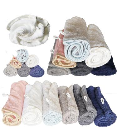 Llamaxy Organic Cotton Hair Dryer Towel - Quick Twist Hair Turban for Adults & Kids - 100% Pure Cotton - Orange - Fast Drying Cap - 1 Pack - Buy Online on SooperMarket.com