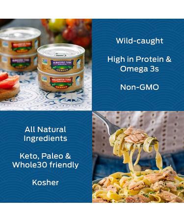 Genova Premium Yellowfin Tuna in Olive Oil - Wild Caught Solid Light - 5 oz. Can (Pack of 8) - Buy Online on SooperMarket.com