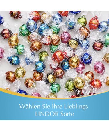 Lindt Lindor Stracciatella Chocolate Balls 1kg Bag - Resealable Large Pack | Gift Idea | 80 White Chocolate with Cocoa Chips - Buy Online on SooperMarket.com