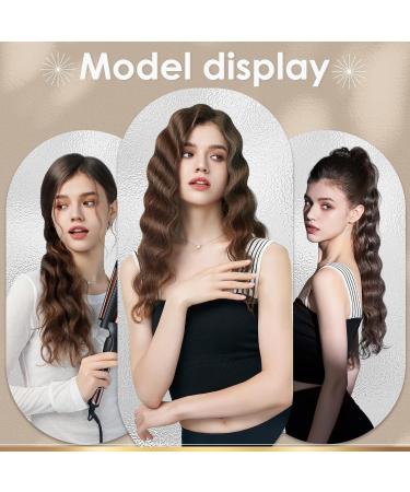Novus 3 Barrel Waver Curling Iron - Anti-Scald 1 Inch Rapid Heating 3 Heat Settings for Deep Waves - Buy Online on SooperMarket.com