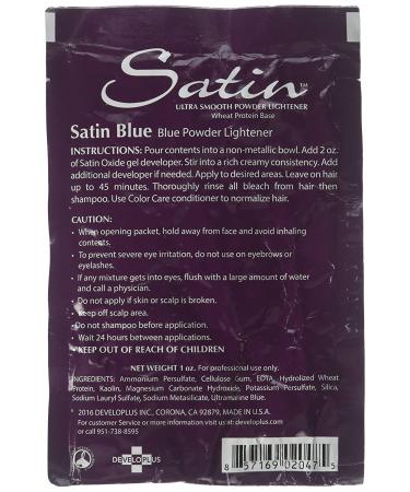 SATIN Satin Blue/Bleach Powder Lightener 1oz Individual Pack - Pack of 1 - Buy Online on SooperMarket.com
