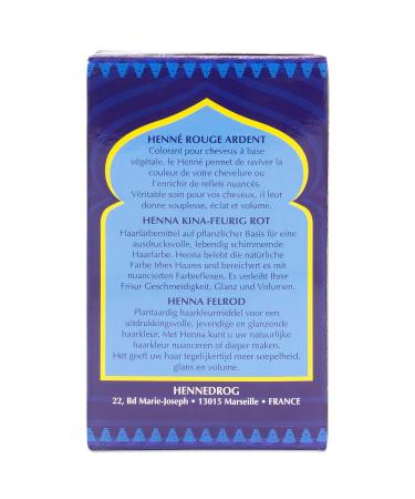 Hennedrog Henna Masria Fiery Red 2-Pack - Plant-Based Hair Dye (2 x 85g) for Vibrant Red Color - Buy Online on SooperMarket.com