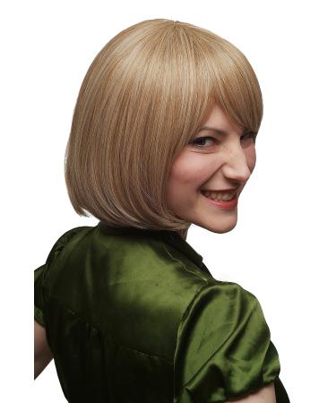 WIG ME UP - SA041-27/613 Wig Bob straight with curved tips dark/light blonde streaked