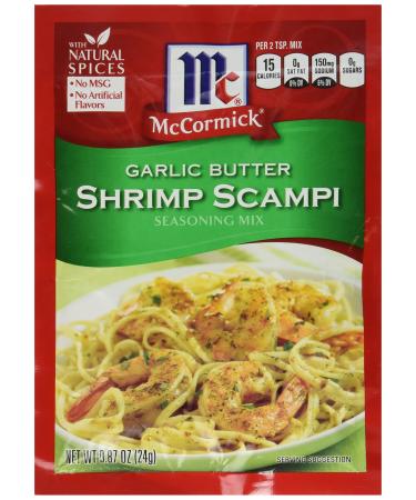 McCormick Garlic Butter Shrimp Scampi Seasoning Mix, 0.87 OZ (Pack - 4)