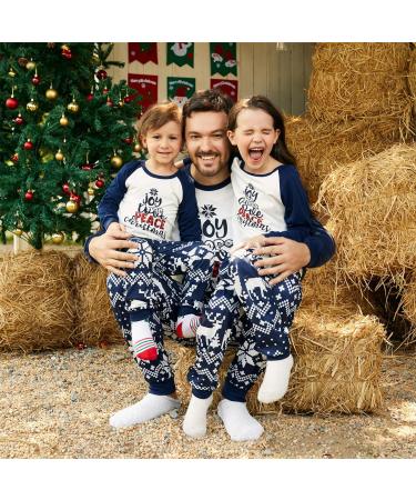 PatPat Family Matching Christmas Pajamas | Tree Snowflake Print | Long-sleeve Sets | Kids 8-9 Years Blue - Buy Online on SooperMarket.com