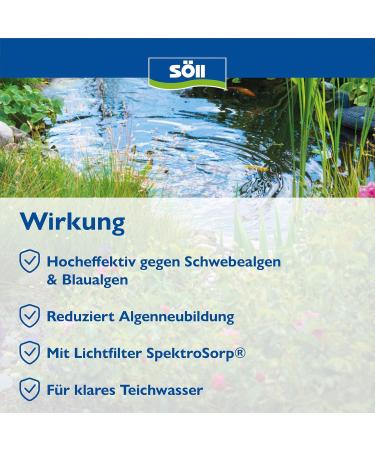 Buy S ll 80533 Algosol Pond Care - Effective Algae Treatment 500 ml for 10 000 L | International Shipping Available - Buy Online on SooperMarket.com